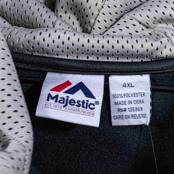 New York Yankees Logo Spell Out Zip Up Jacket Majestic Hooded 4XL MLB Baseball - Picture 6 of 10